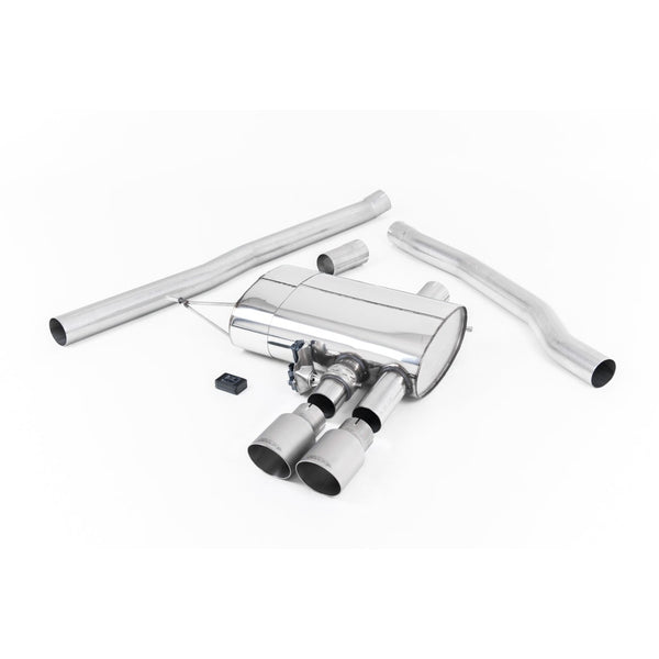 Milltek Sport Valved Cat-Back Exhaust (Mini Cooper S F56 Brushed Titanium Tips) for Mini MK3 F56 (2014–2023)