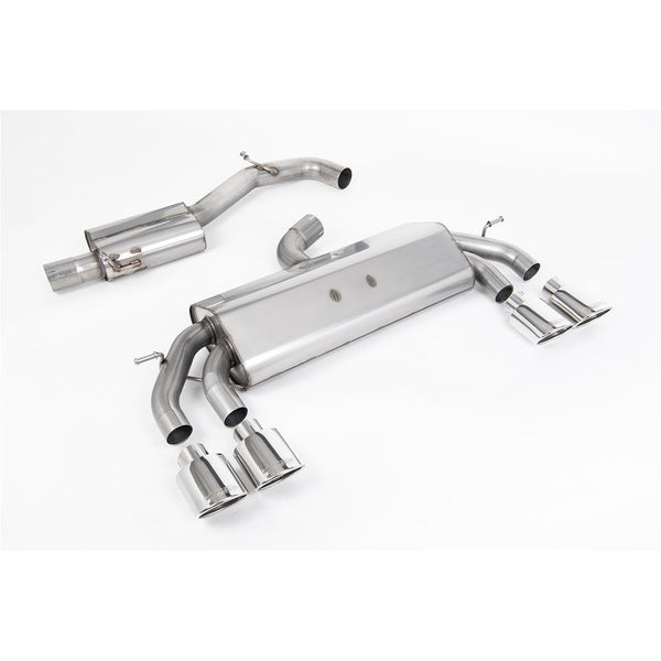 Milltek Sport Resonated Race Cat-Back Exhaust (VW Golf R MK7.5 Polished Tips) for Volkswagen Golf MK7.5 (2017–2021)