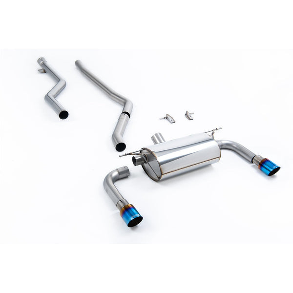 Milltek Sport Non-Resonated Race Cat-Back Exhaust (320i M Sport Burnt Titanium Tips) for BMW 3 Series F30 (2015–2019)