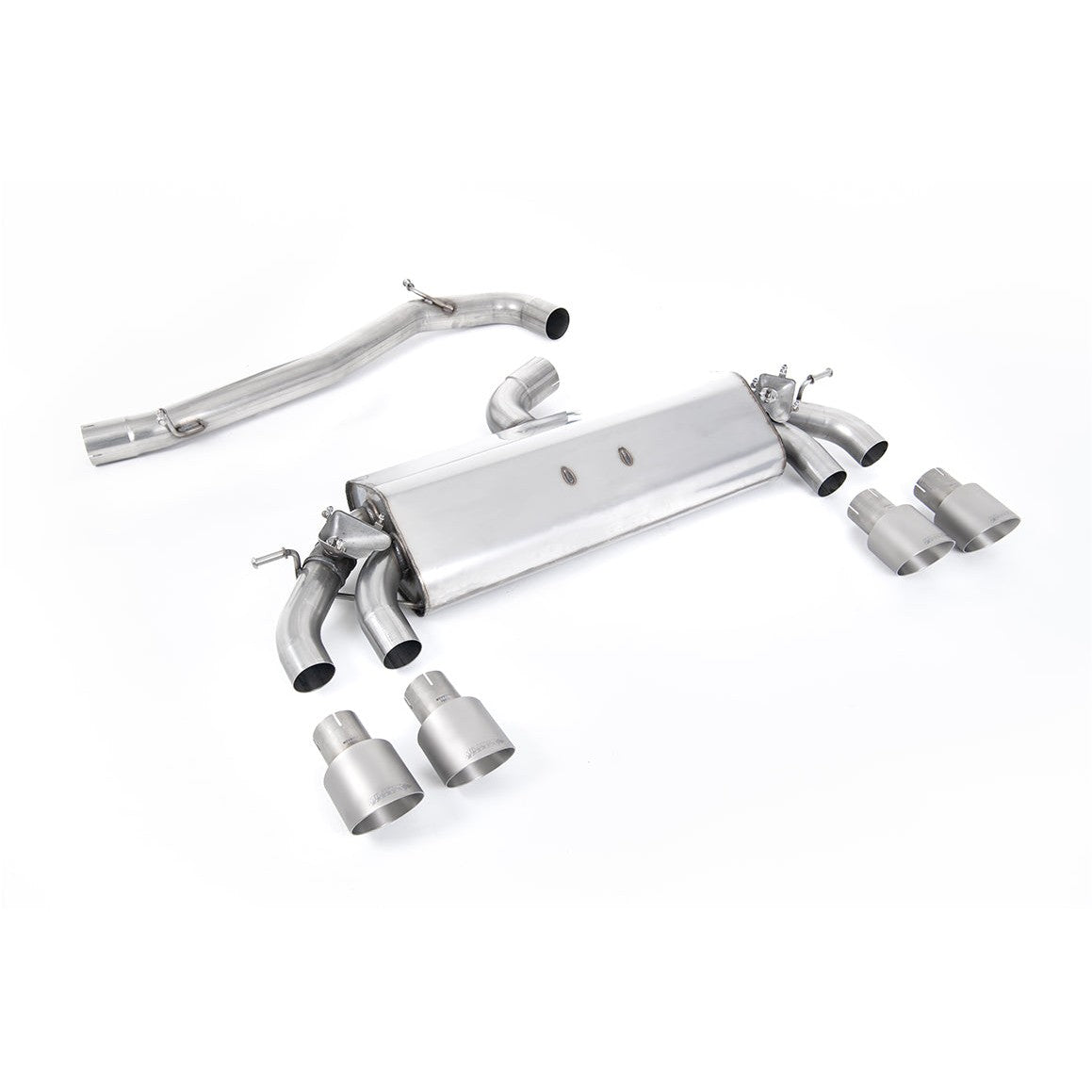 Milltek Sport Non-Resonated GPF Back Exhaust (R Titanium GT 100 Round Tips) for Volkswagen Golf MK7.5 (2017–2021)