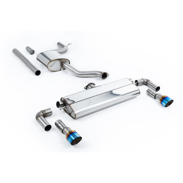 Milltek Sport Resonated Cat-Back Exhaust (VW Golf MK7.5 GTI Burnt Titanium Tips) for Volkswagen Golf MK7.5 (2017–2021)