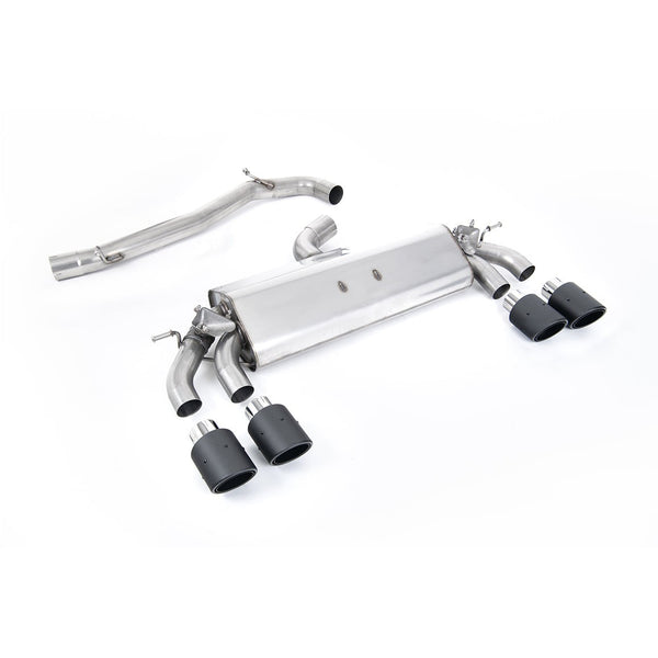 Milltek Sport Non-Resonated GPF Back Exhaust (R Carbon JET 100 Round Tips) for Volkswagen Golf MK7.5 (2017–2021)