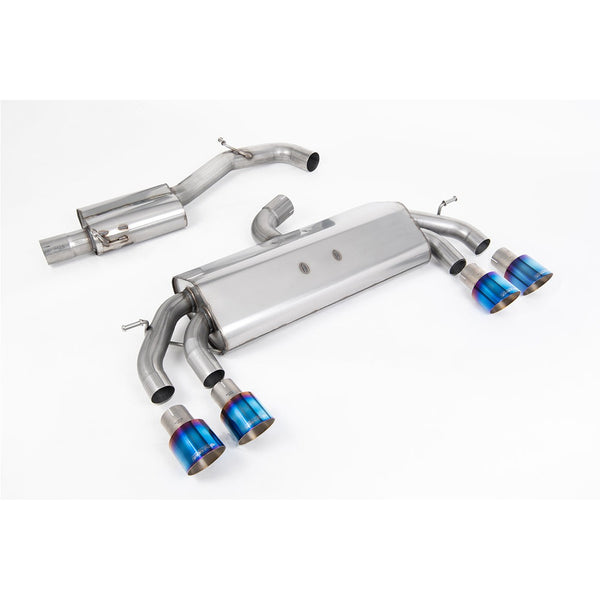 Milltek Sport Resonated Race Cat-Back Exhaust (R Burnt Titanium Tips) for Volkswagen Golf MK7.5 (2017–2021)