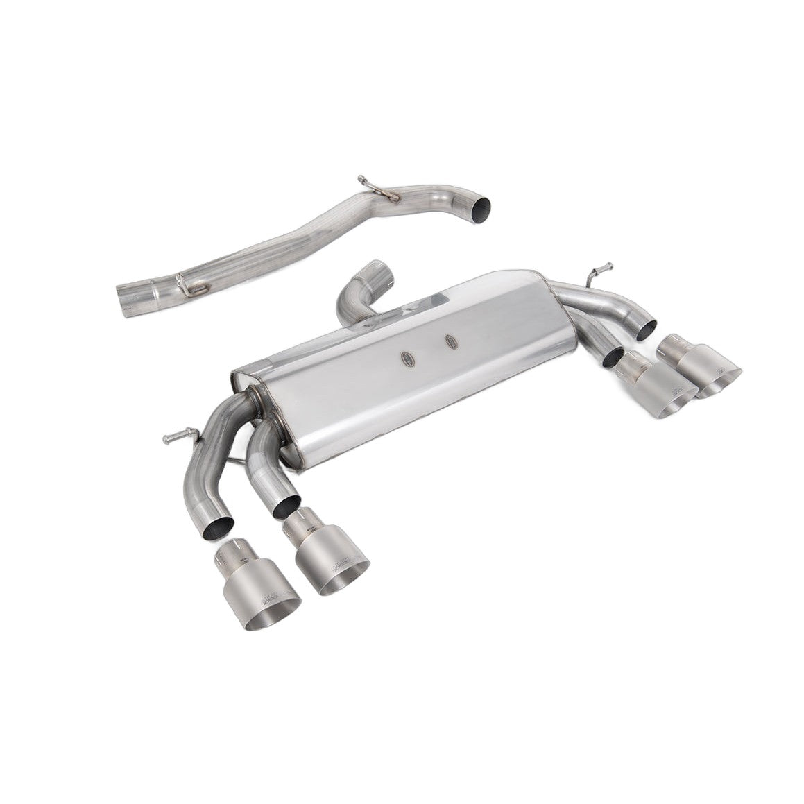 Milltek Sport Non-Resonated Race Cat-Back Exhaust (R Titanium GT 100 Round Tips) for Volkswagen Golf MK7.5 (2017–2021)