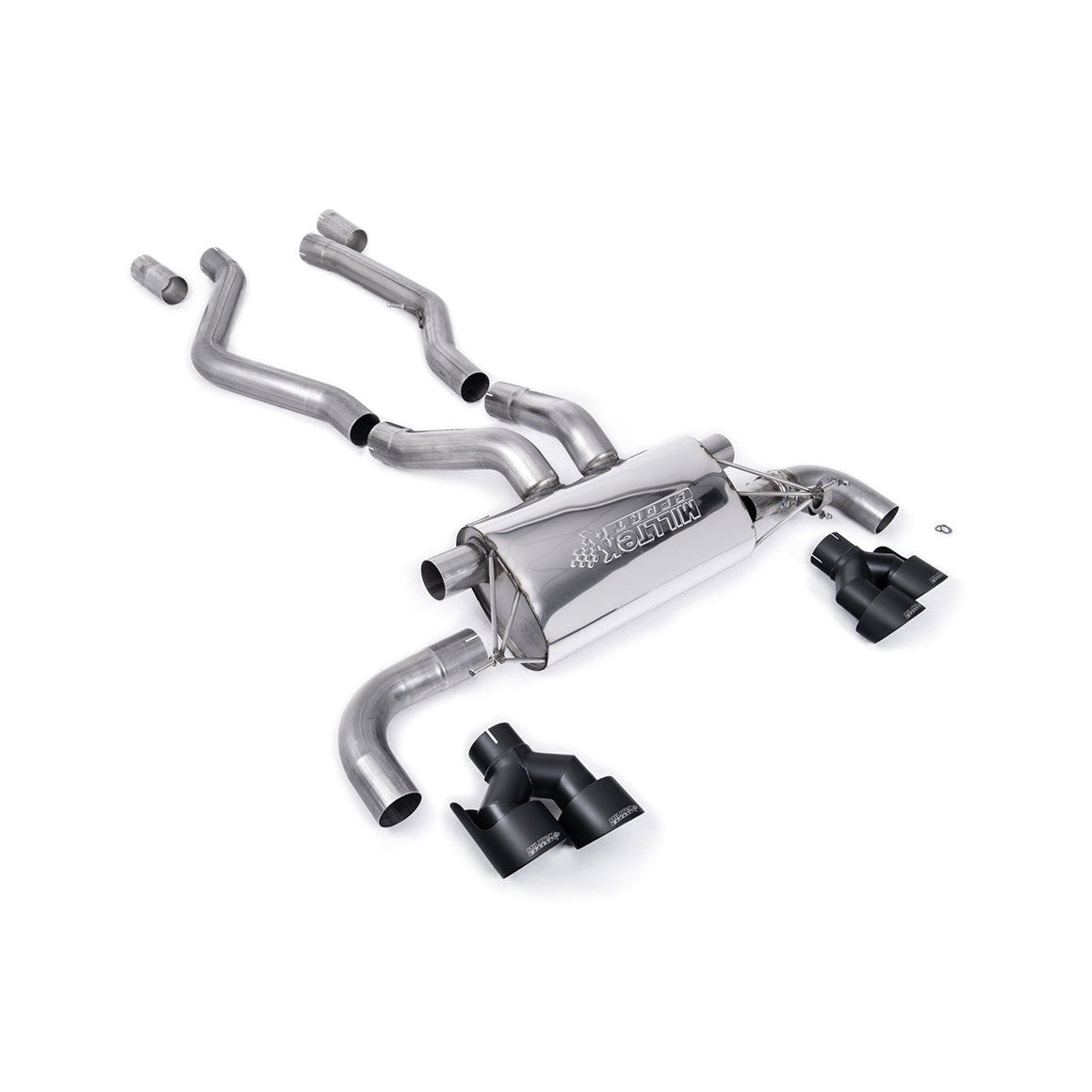 Milltek Sport OPF Back Exhaust (G20/21 M340i & M440i Cerakote Black Tips) for BMW 3 Series G20, 4 Series G22 (2021–2026)