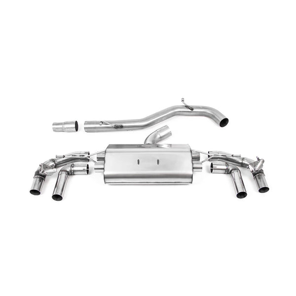 Milltek Sport 80mm Road+ OPF Back Exhaust (R Burnt Titanium Tips) for Volkswagen Golf MK8 / MK8.5 (2022–2026)