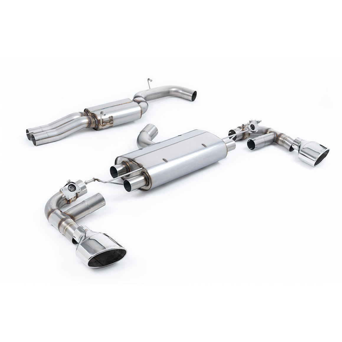 Milltek Sport 80mm Resonated Cat-Back Exhaust (Audi TTRS MK3 Polished Tips) for Audi TT 8S (2016–2026)