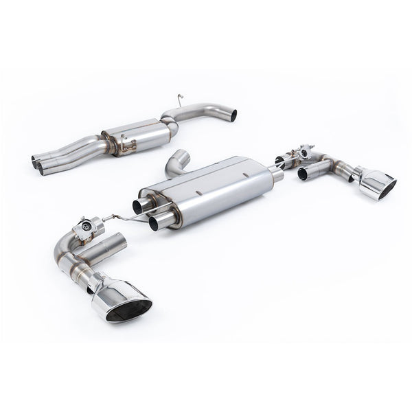 Milltek Sport 80mm Resonated Cat-Back Exhaust (Audi TTRS MK3 Polished Tips) for Audi TT 8S (2016–2026)