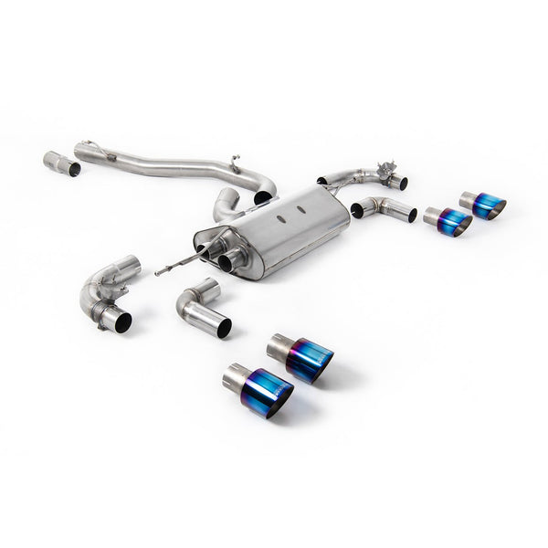 Milltek Sport 80mm Valved Non-Resonated Race Cat-Back Exhaust (SSXVW648) for Volkswagen Golf MK7.5 (2017–2021)