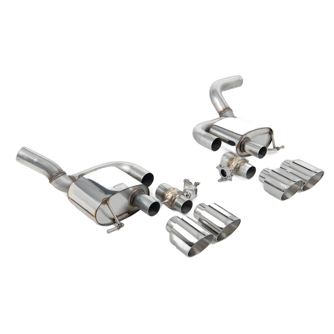 Milltek Sport Valved Rear Silencer (Porsche Macan 2.9 V6 GTS Turbo Polished Tips) for Porsche Macan 95B (2019–2023)