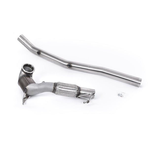 Milltek Sport Large Bore Downpipe HJS Hi-Flow Cat for Audi S3 8Y & Volkswagen Golf MK8 / MK8.5 (2022–2026)