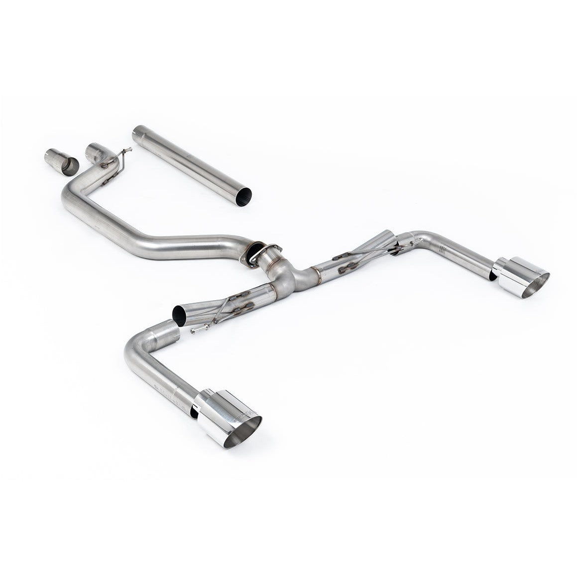 Milltek Sport 80mm Non-Resonated Race Cat-Back Exhaust (SSXVW678) for Volkswagen Golf MK8 / MK8.5 (2021–2026)