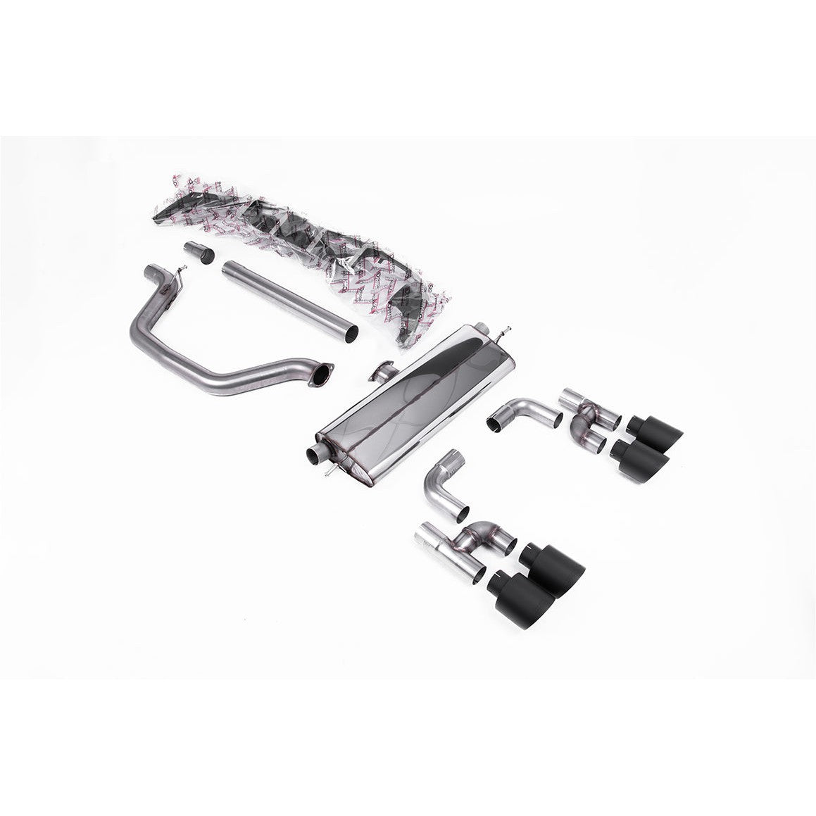 Milltek Sport 80mm Road+ OPF/GPF-Back Exhaust - Style Cerakote Black Tips for Volkswagen Golf MK8 / MK8.5 (2021–2026)