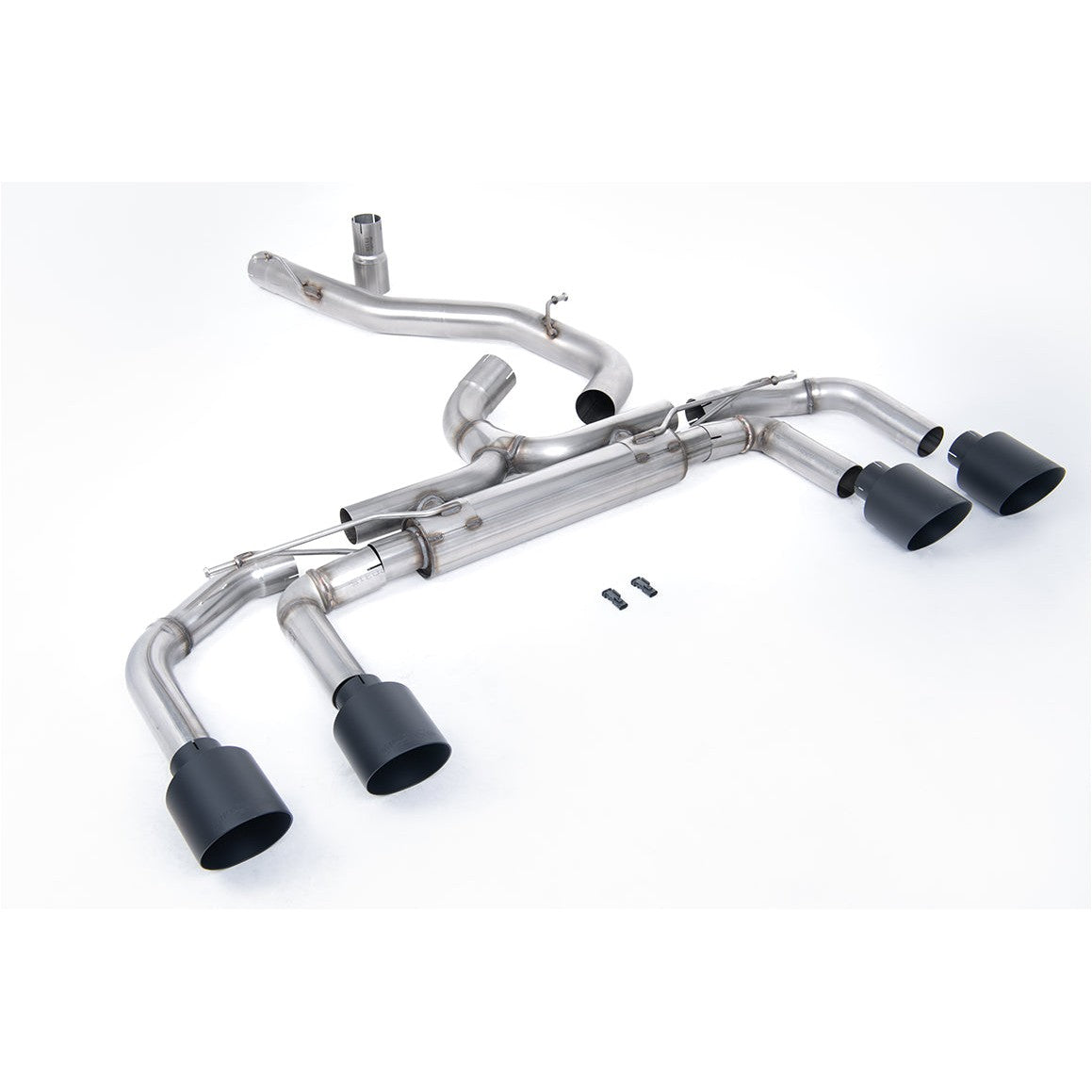 Milltek Sport 80mm Non-Resonated Race Cat-Back Exhaust - Cerakote Black Tips for Volkswagen Golf MK8 / MK8.5 (2022–2026)