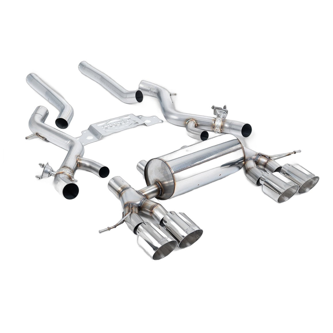 Milltek Sport Non-Resonated Secondary Cat-Back Exhaust (BMW G87 M2 Polished Tips) for BMW 2 Series G87 (2023–2026)