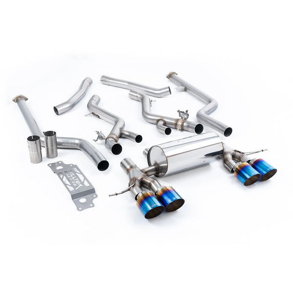 Milltek Sport Non-Resonated Cat-Back Exhaust (BMW G87 M2 Burnt Titanium Tips) for BMW 2 Series G87 (2023–2026)