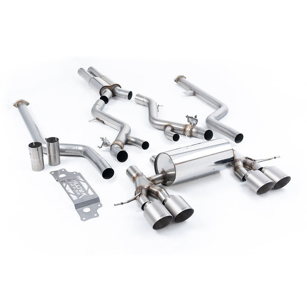 Milltek Sport Resonated Cat-Back Exhaust (BMW G87 M2 Brushed Titanium Tips) for BMW 2 Series G87 (2023–2026)