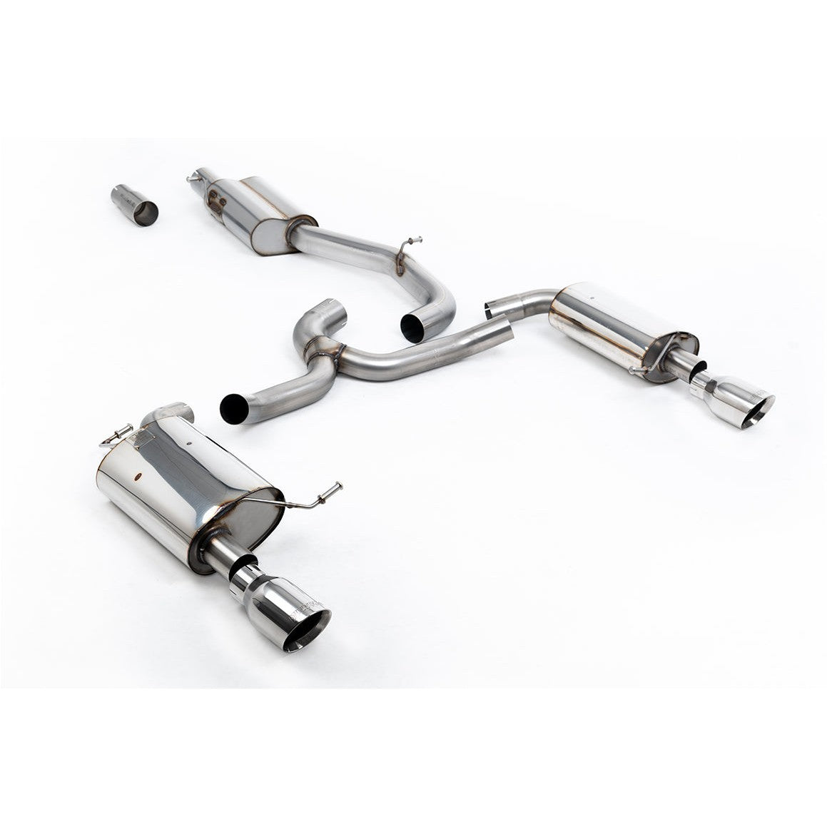 Milltek Sport Resonated Cat-Back Exhaust (VW Golf MK7 Alltrack 1.8TSI Polished Tips) for Volkswagen Golf MK7 (2016–2021)