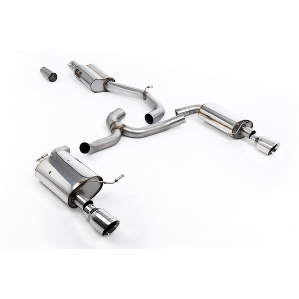 Milltek Sport Resonated Cat-Back Exhaust (VW Golf MK7 Alltrack 1.8TSI Polished Tips) for Volkswagen Golf MK7 (2016–2021)