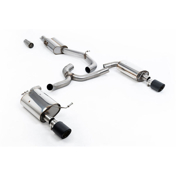 Milltek Sport Resonated Cat-Back Exhaust (VW Golf MK7 Alltrack 1.8TSI Carbon Tips) for Volkswagen Golf MK7 (2016–2021)