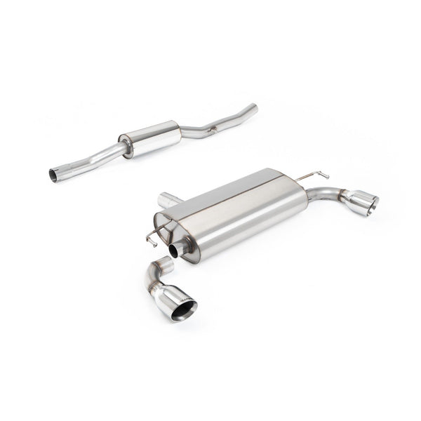 Milltek Sport V2 Resonated Cat-Back Exhaust (R32 Slash Cut Polished Tips) for Volkswagen Golf MK4 (2002–2005)