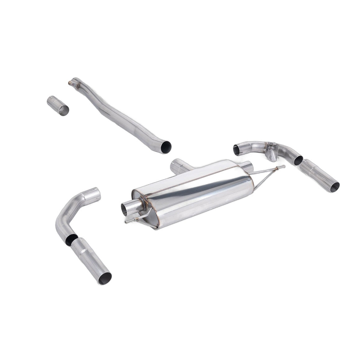 Milltek Sport Valved Resonated Front Pipe Back Exhaust for Mercedes-Benz A-Class W177, CLA-Class C118 (2019–2026)