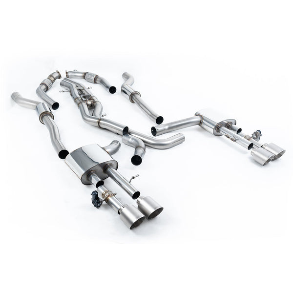 Milltek Sport 80mm Resonated OPF-Back Exhaust for Audi S8 D5 (2020–2026)