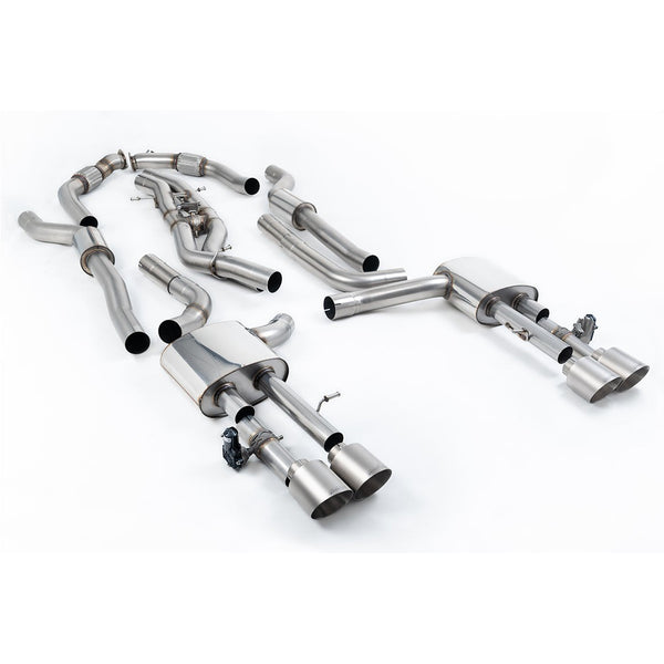 Milltek Sport 80mm Resonated Cat-Back for Audi S8 D5 (2020–2026)