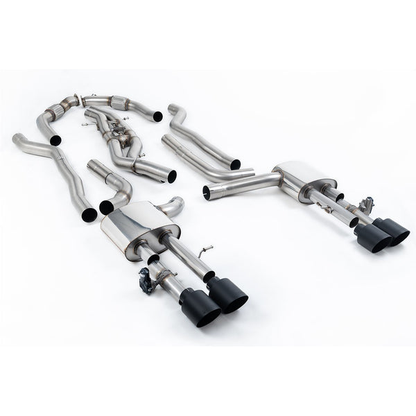 Milltek Sport 80mm Non-Resonated Cat-Back Exhaust for Audi S8 D5 (2020–2026)