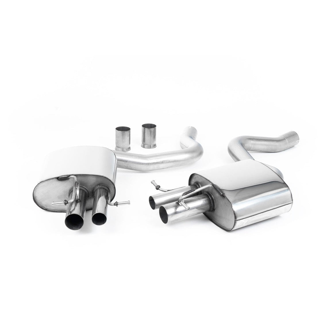 Milltek Sport Non-Valved Rear Silencers for Mercedes-Benz C-Class W205 (2015–2026)