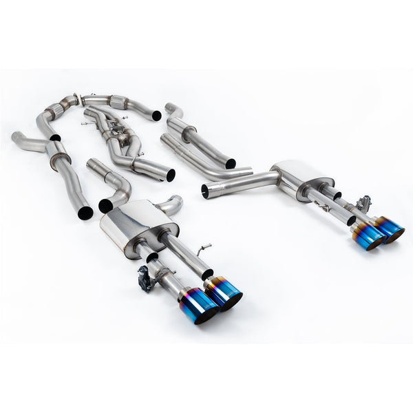 Milltek Sport 80mm Resonated Cat-Back Exhaust for Audi S8 D5 (2020–2026)