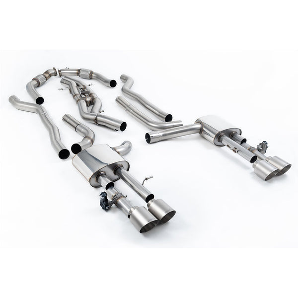 Milltek Sport 80mm Non-Resonated Cat-Back Exhaust (SSXAU1067) for Audi S8 D5 (2020–2026)