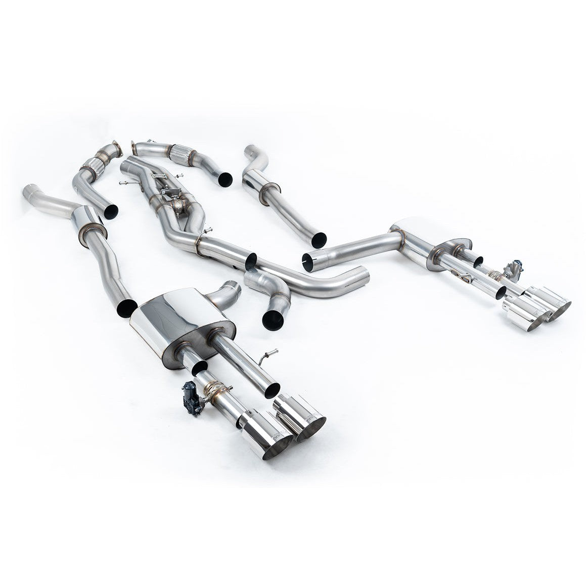 Milltek Sport 80mm Resonated OPF-Back Exhaust (SSXAU943) for Audi S8 D5 (2020–2026)