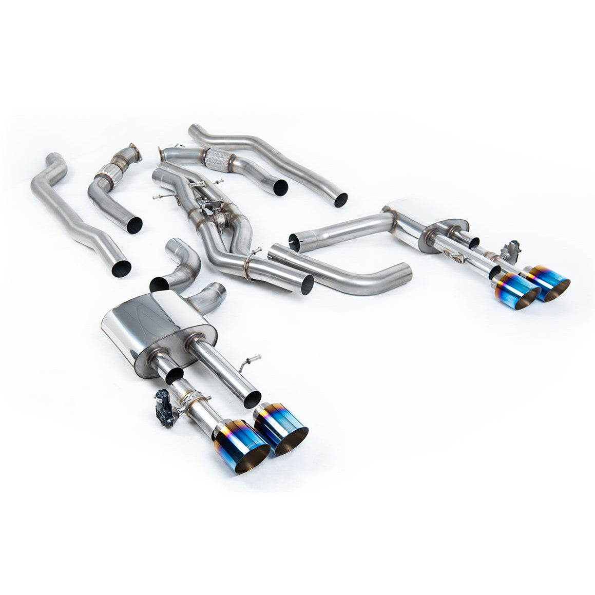 Milltek Sport 80mm Non-Resonated OPF-Back Exhaust (SSXAU951) for Audi S8 D5 (2020–2026)