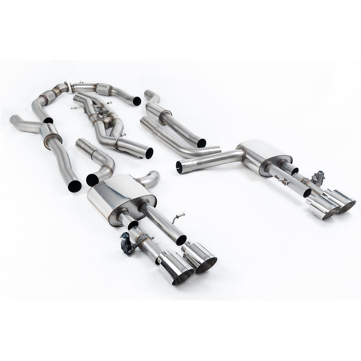 Milltek Sport 80mm Resonated Cat-Back Exhaust (SSXAU1060) for Audi S8 D5 (2020–2026)