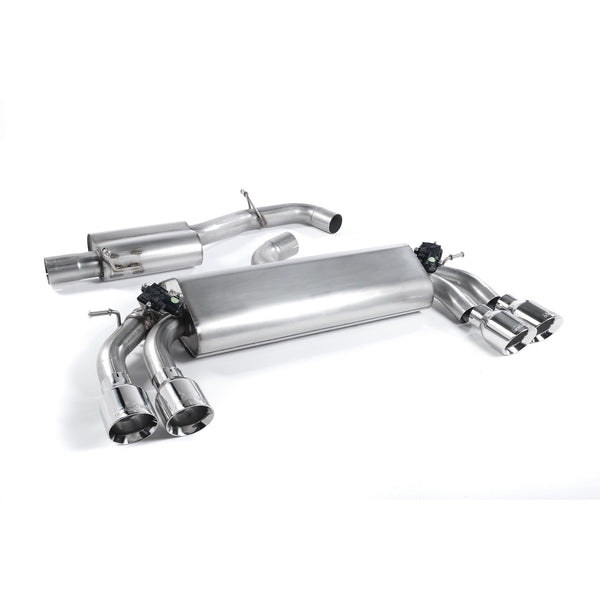 Milltek Sport Resonated Cat-Back Exhaust (SSXAU398) for Audi S3 8V (2013–2018)