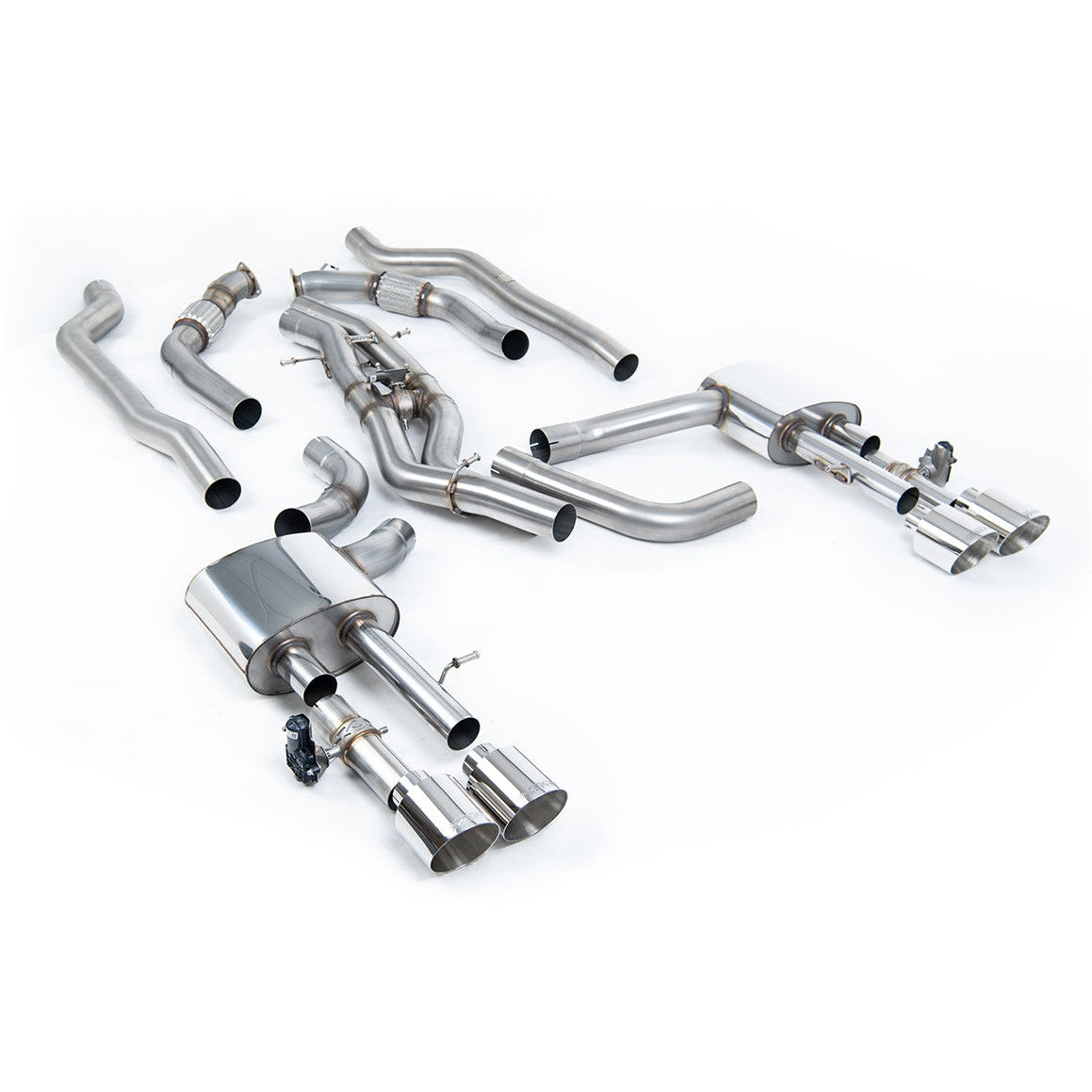 Milltek Sport 80mm Non-Resonated OPF-Back Exhaust (SSXAU948) for Audi S8 D5 (2020–2026)