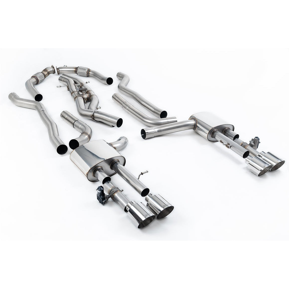 Milltek Sport 80mm Non-Resonated Cat-Back Exhaust (SSXAU1065) for Audi S8 D5 (2020–2026)