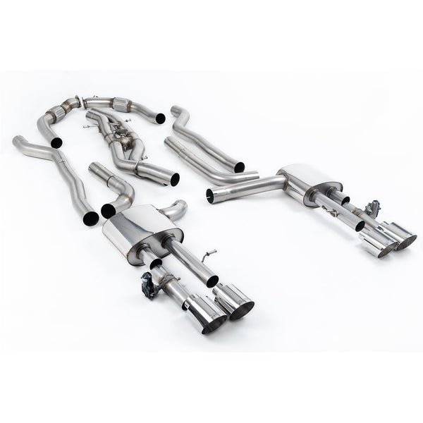 Milltek Sport 80mm Non-Resonated Cat-Back Exhaust (SSXAU1065) for Audi S8 D5 (2020–2026)