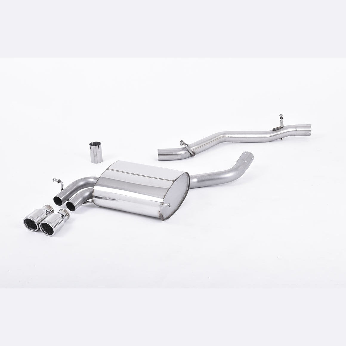 Milltek Sport Non-Resonated Cat-Back Exhaust - Polished Tips for Audi A3 8P (2003–2008)