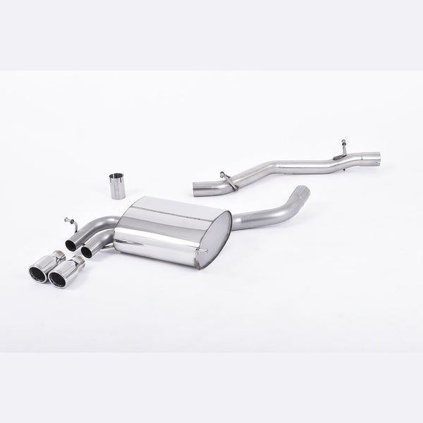 Milltek Sport Non-Resonated Cat-Back Exhaust - Polished Tips for Audi A3 8P (2003–2008)
