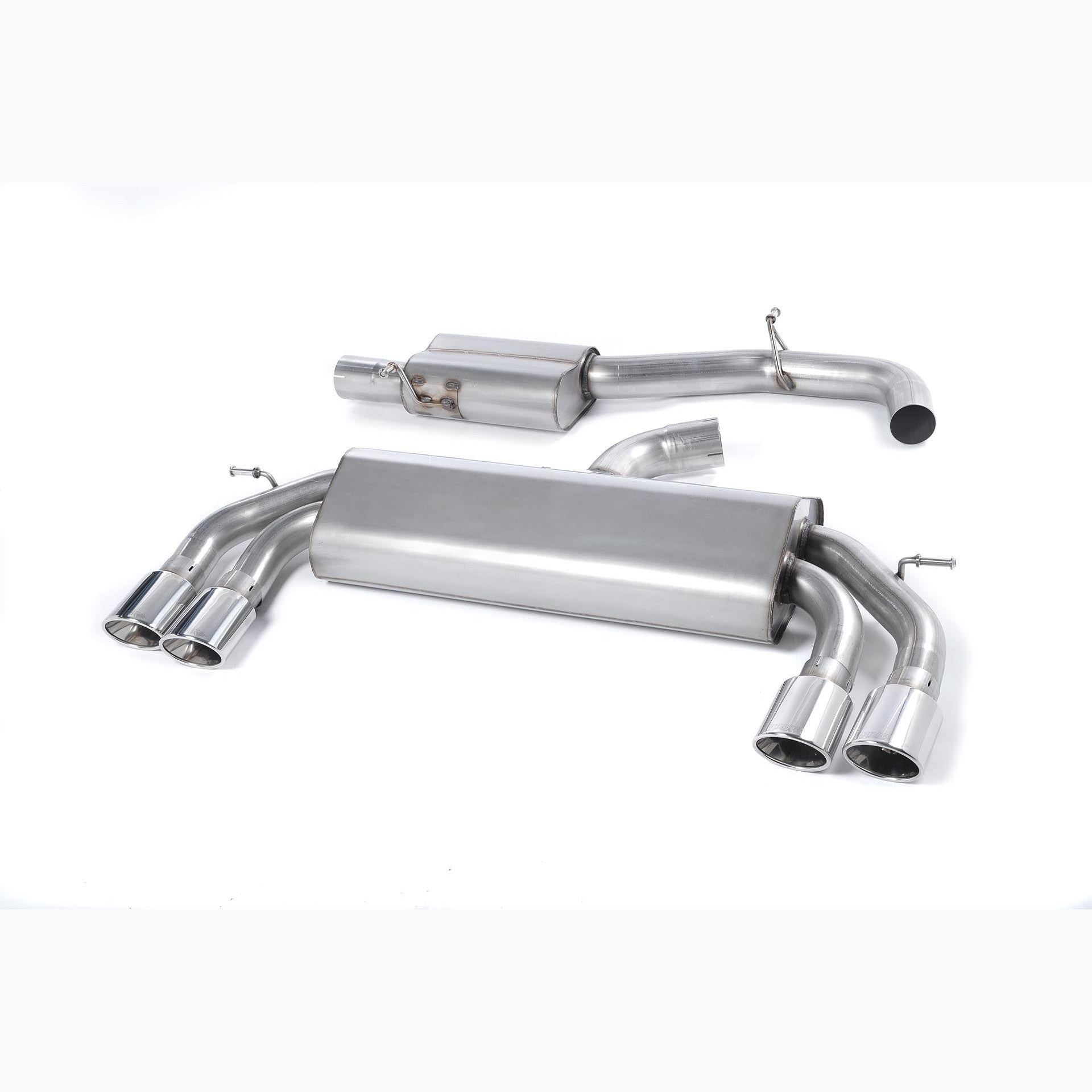 Milltek Sport Resonated Race Cat-Back Exhaust - Polished Tips for Audi S3 8V (2013–2018)