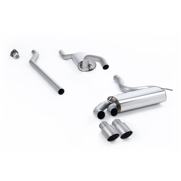 Milltek Sport Resonated Downpipe-Back Exhaust 20V - Brushed Titanium Tips for Audi UR Quattro Typ 85 (1989–1991)