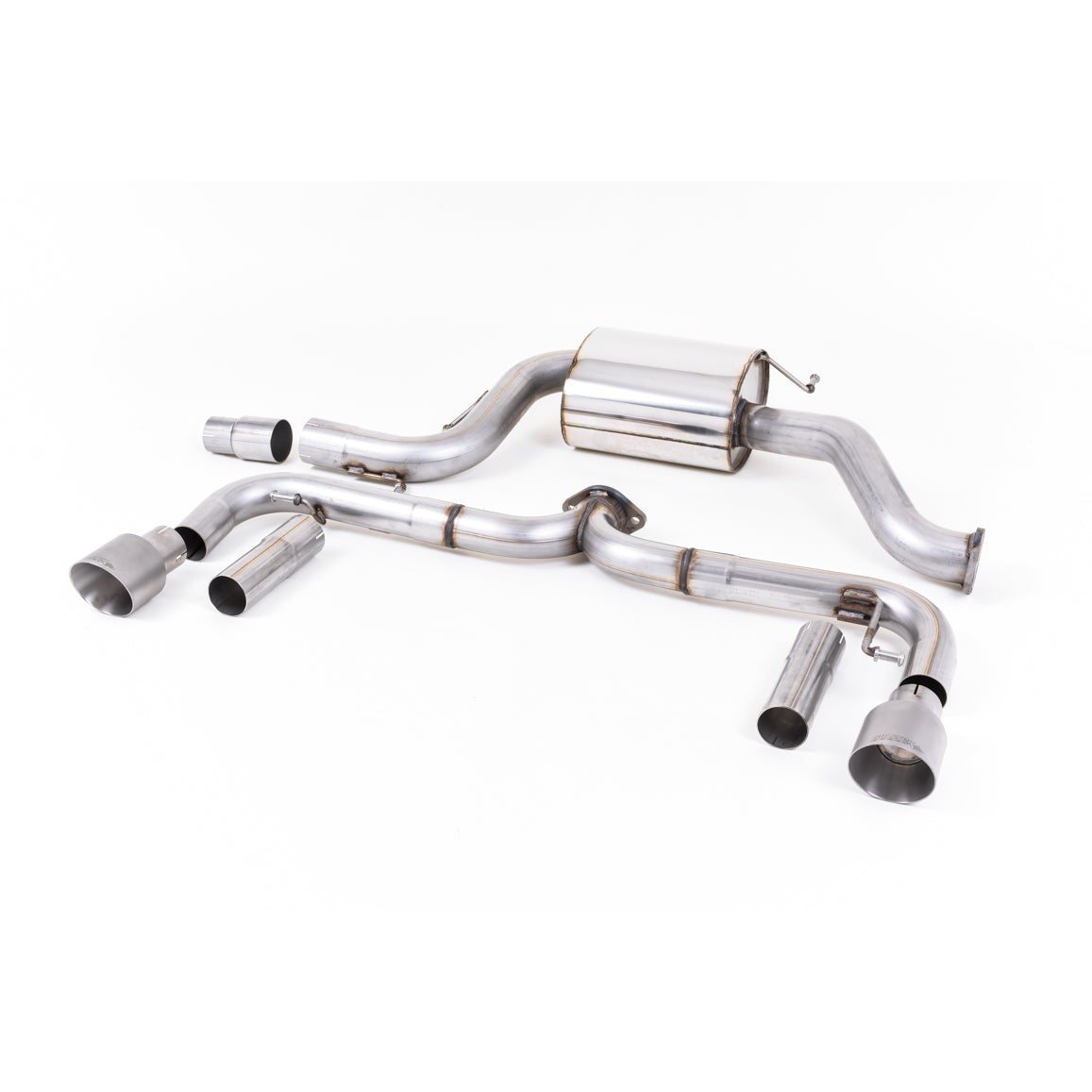 Milltek Sport Non-Resonated Cat-Back Exhaust - Brushed Titanium Tips for Volkswagen Beetle 5C (2011–2015)