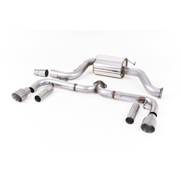 Milltek Sport Non-Resonated Cat-Back Exhaust - Brushed Titanium Tips for Volkswagen Beetle 5C (2011–2015)