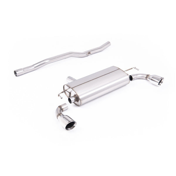 Milltek Sport V2 Non-Resonated Cat-Back Exhaust - Slash Cut Polished Tips for Volkswagen Golf MK4 R32 (2002–2005)