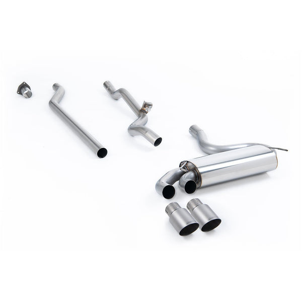 Milltek Sport Non-Resonated Downpipe-Back Exhaust 20V - Brushed Titanium Tips for Audi UR Quattro Typ 85 (1989–1991)