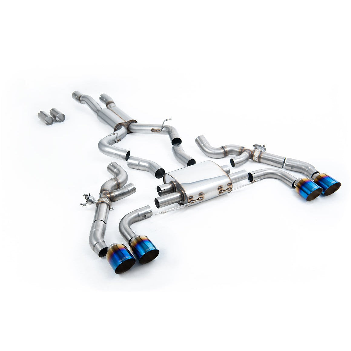 Milltek Sport 80mm OPF/GPF Back System - Burnt Titanium Tips for BMW X3 M F97, X4 M F98 (2022–2024)