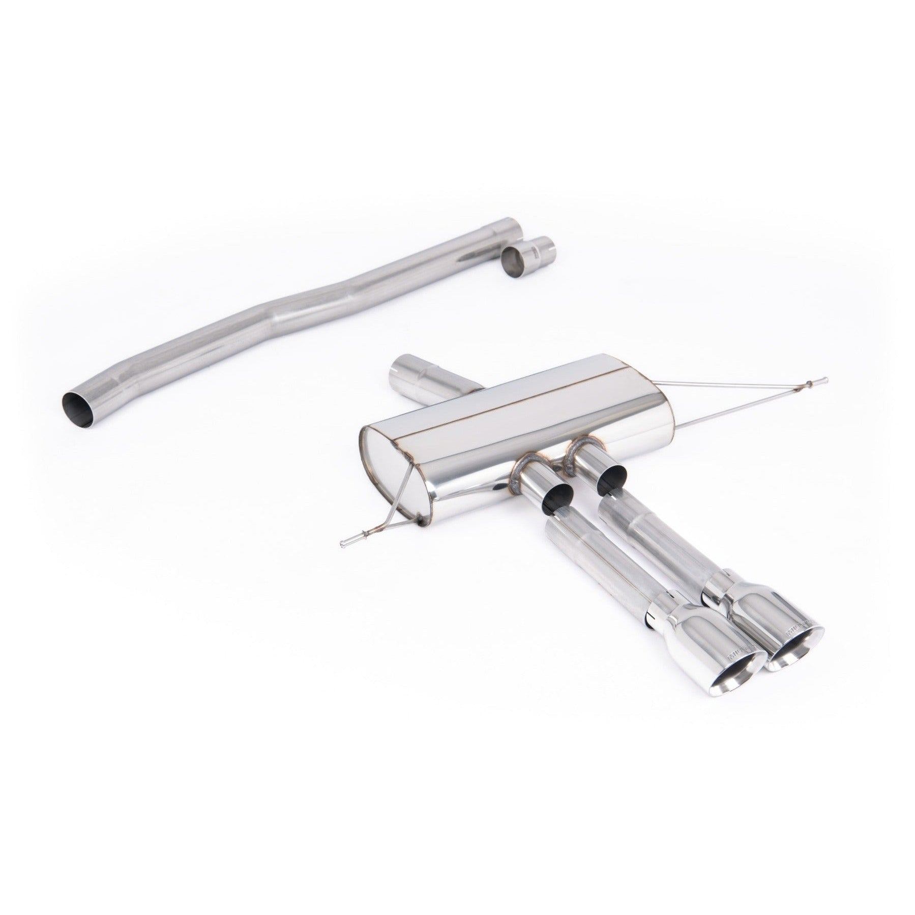 Milltek Sport Non-Resonated Cat-Back Exhaust - Polished Tips for Mini Cooper F66 (2024–2026)