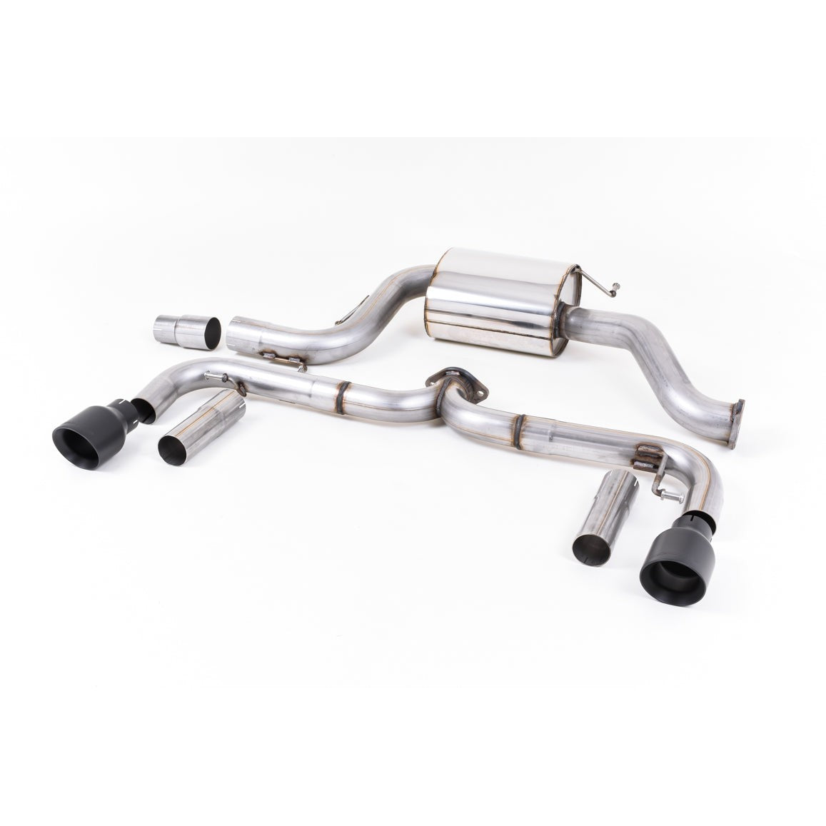 Milltek Sport Non-Resonated Cat-Back Exhaust - Cerakote Black Tips for Volkswagen Beetle 5C (2011–2015)